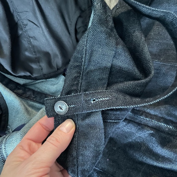 GUESS Dark Denim Corset Jumpsuit Romper Pinup Barbie size 29 Medium - Picture 11 of 12